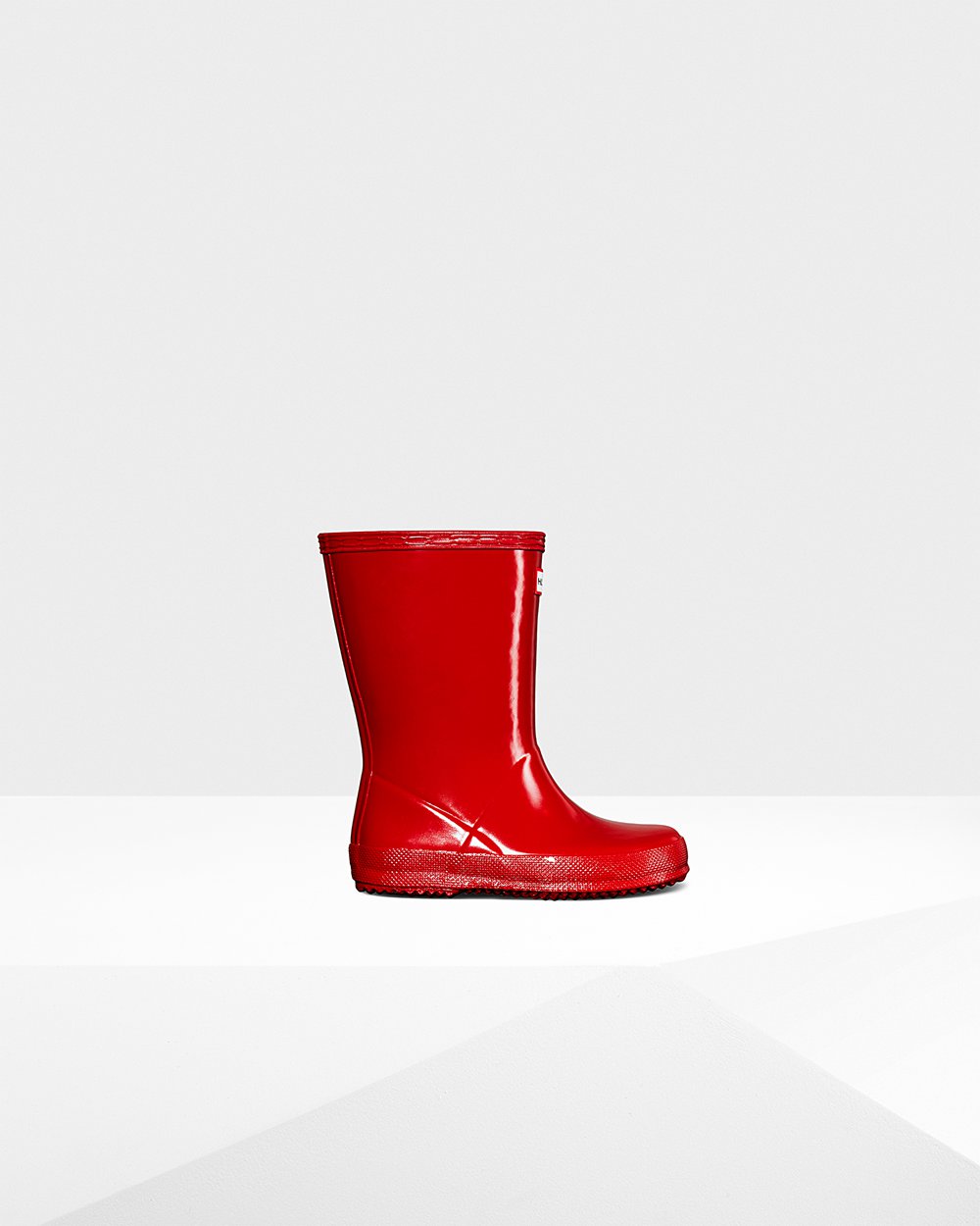 Kids Rain Boots - Hunter Original First Classic Gloss (96SWYHPBE) - Red